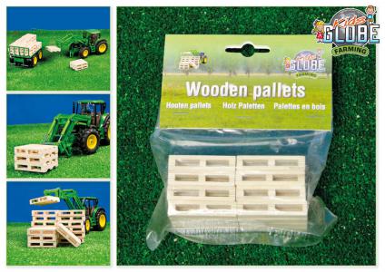 610761 Kids Globe Houten pallets set van 8 stuks 1:32